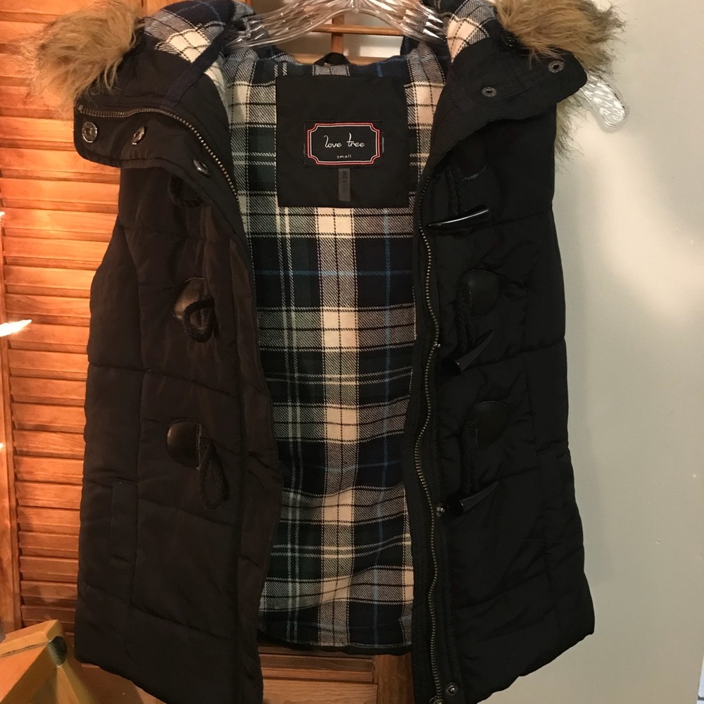 Love Tree Black Vest S